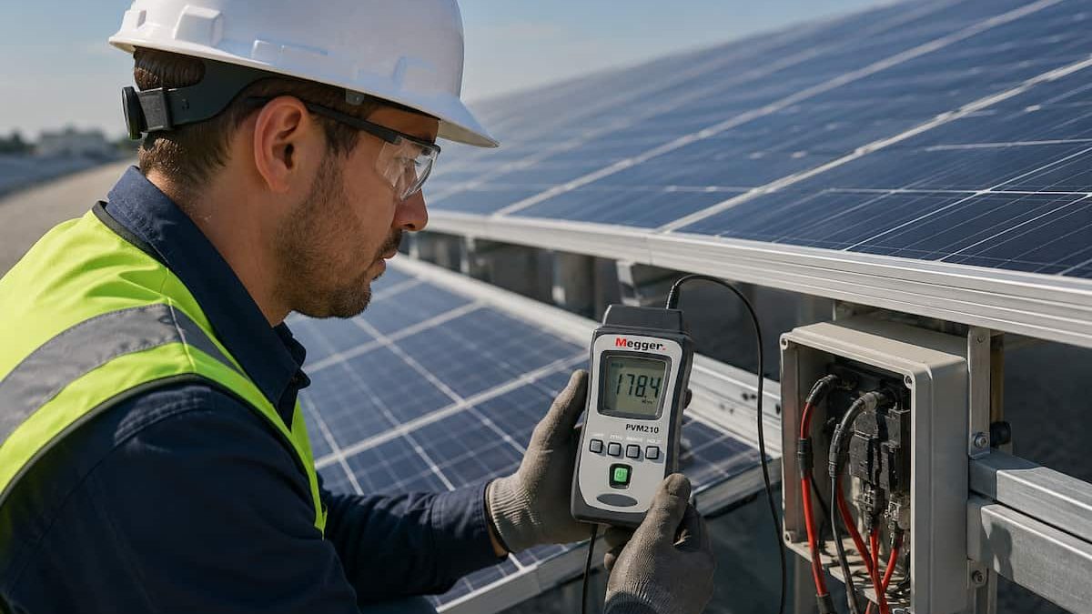 Megger PVM210: an&aacute;lisis t&eacute;cnico completo del medidor de irradiancia solar