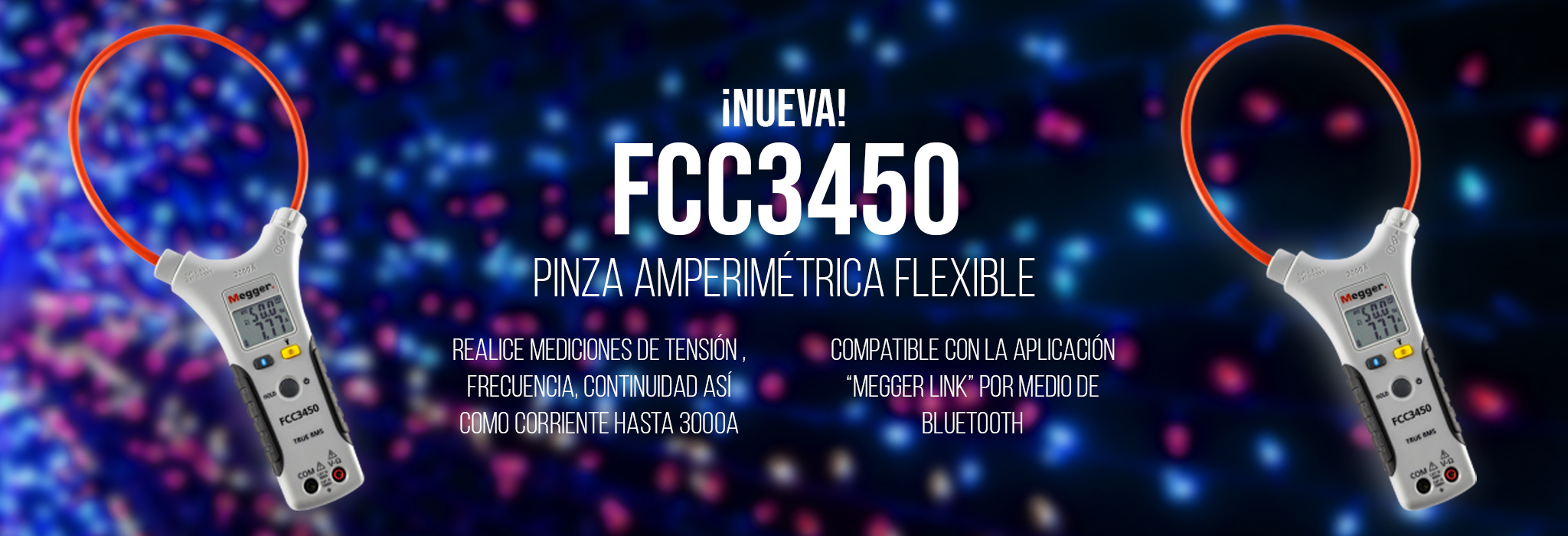 Pinza amperimetrica flexible FCC3450