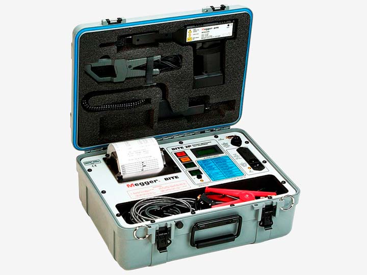 Interfaz del equipo BITE2P marca Megger