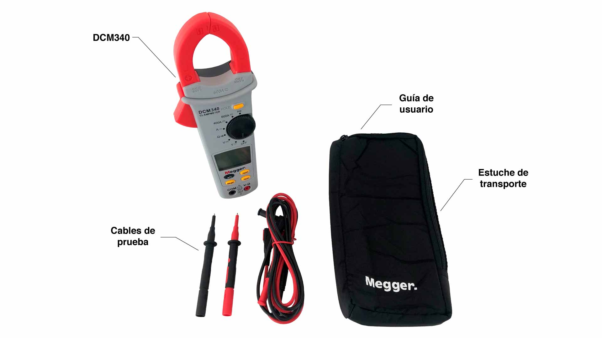 Accesorios que se incluyen en la compra del equipo DCM340