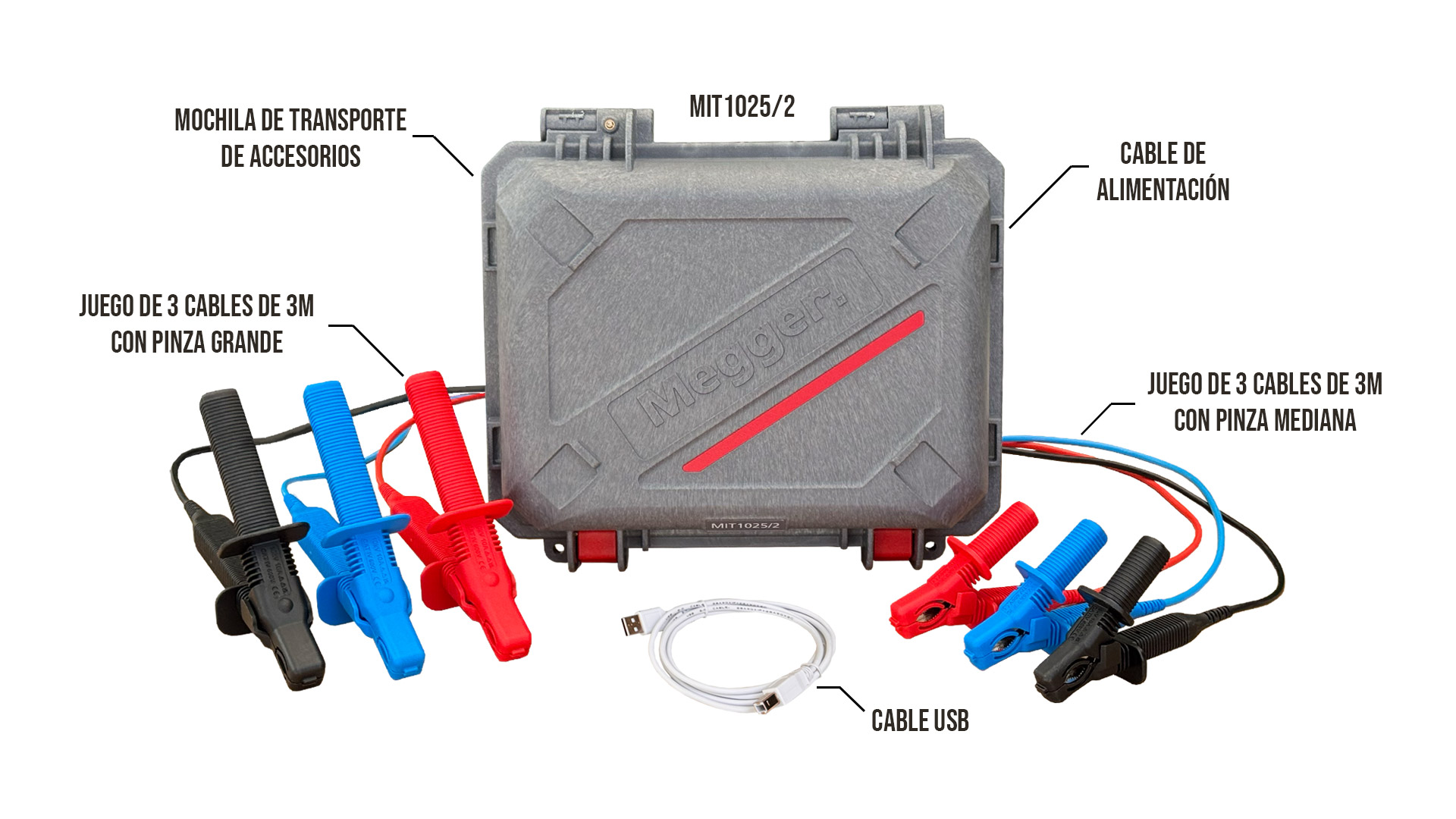 Accesorios del equipo MIT1025/2 marca Megger