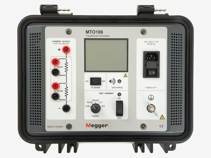 Entradas del ohmetro digital MTO106 para resistencia ohmica